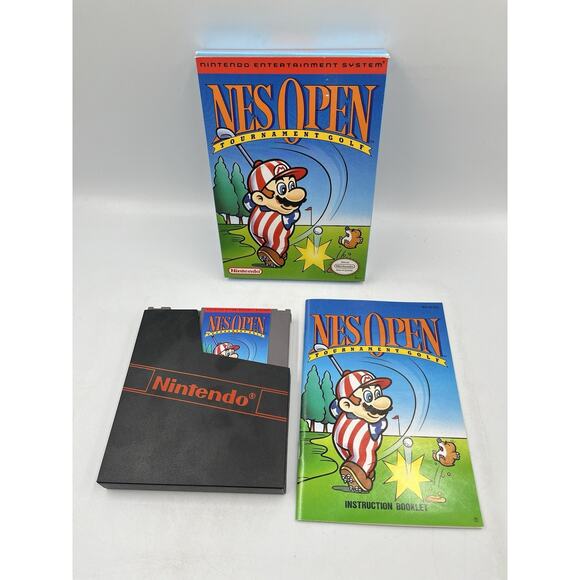 NES Open Tournament Golf Complete in Box CIB (Nintendo, NES 1991) Very Good - Picture 2 of 15